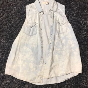 Cut off button up💙